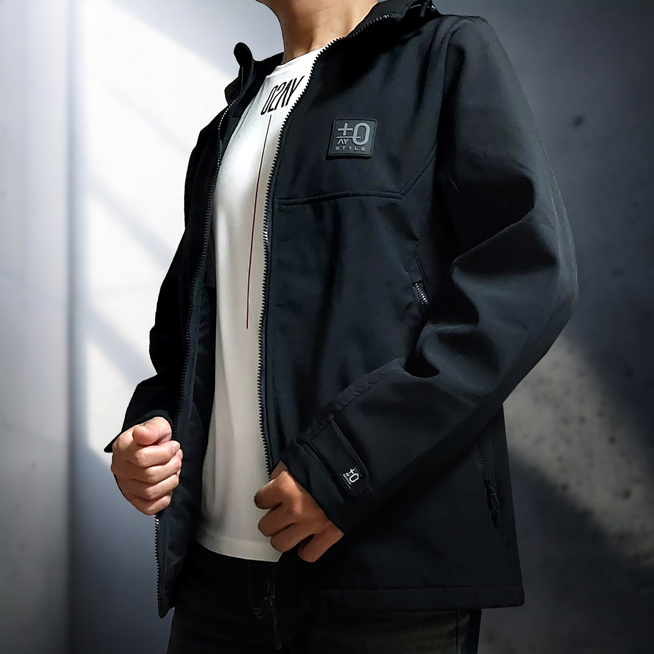 +0AY STYLE WINDPROOF FLEECE-LINED PARKA JACKET