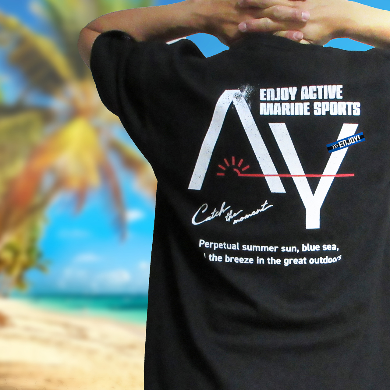 SUNRISE GRUNGE BACK PRINT SHIRT