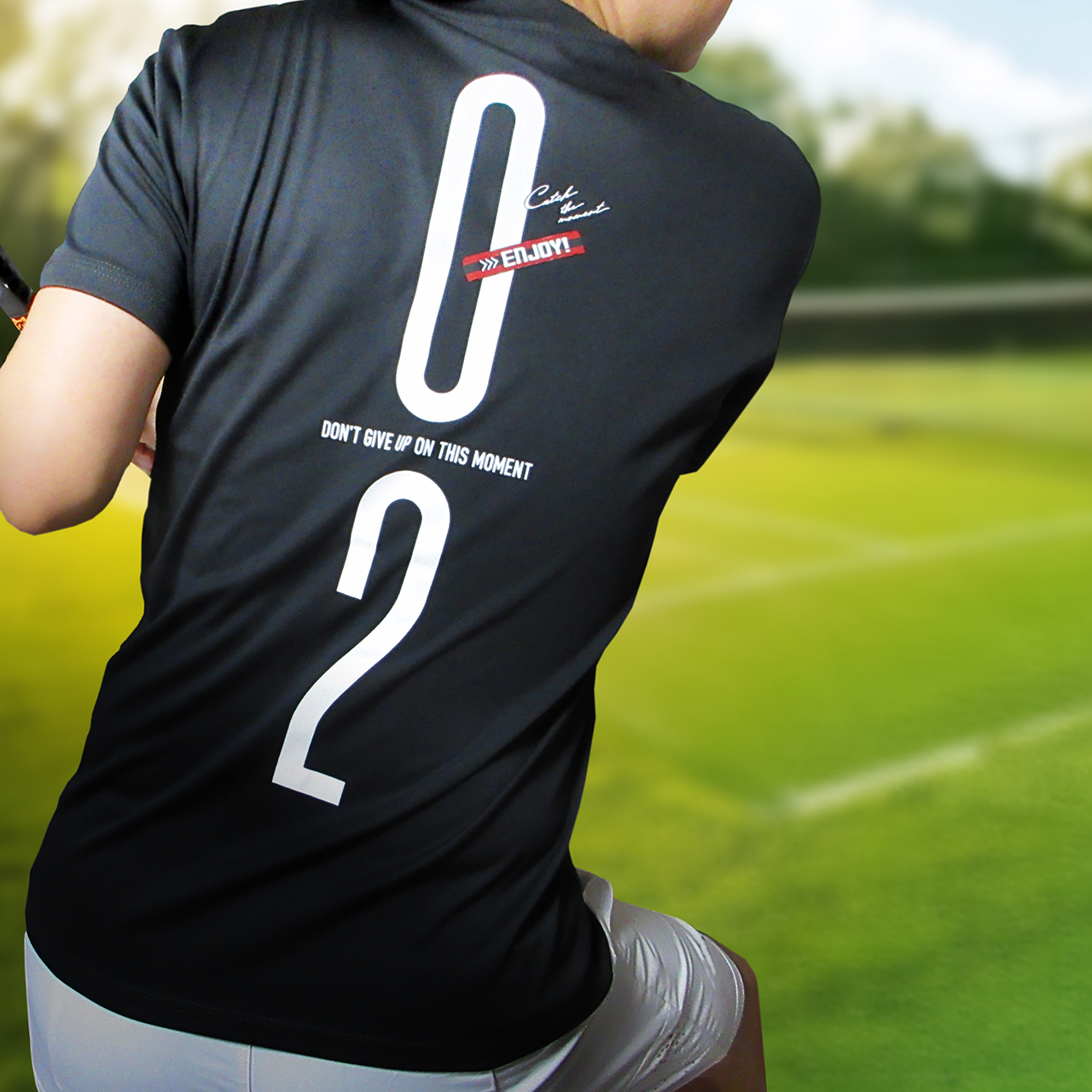 TENNIS TIE-BREAK 0-2 BACK PRINT GAME SHIRT