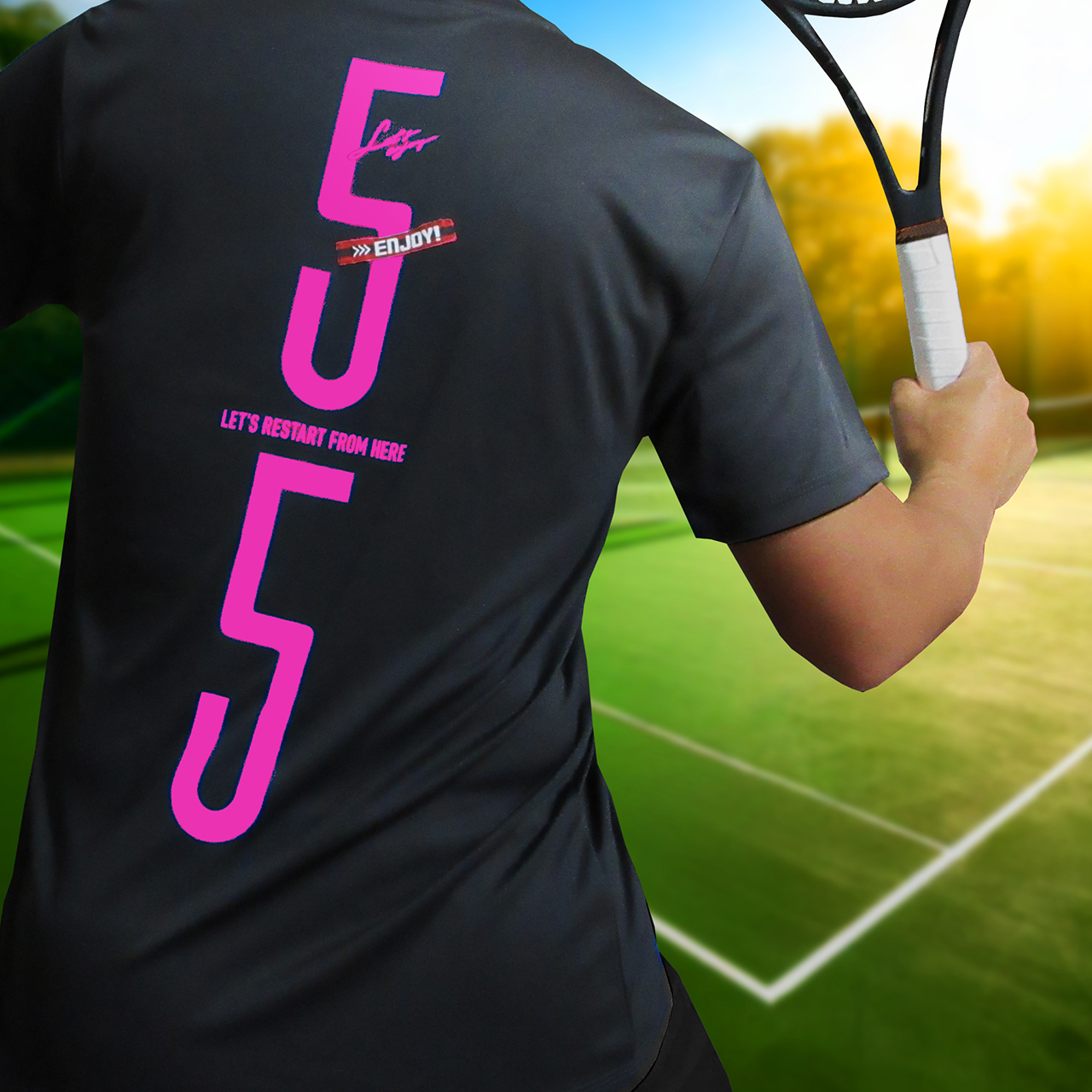 TENNIS TIE-BREAK 5-5 BACK PRINT GAME SHIRT