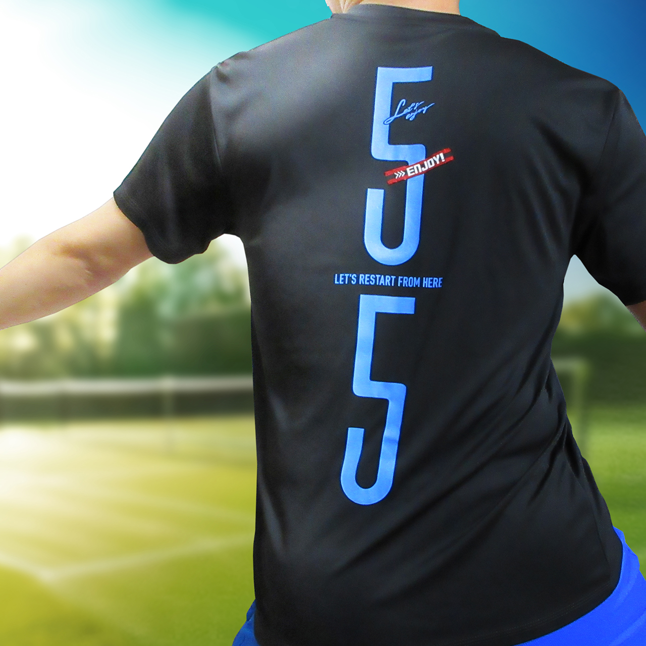 TENNIS TIE-BREAK 5-5 BACK PRINT GAME SHIRT