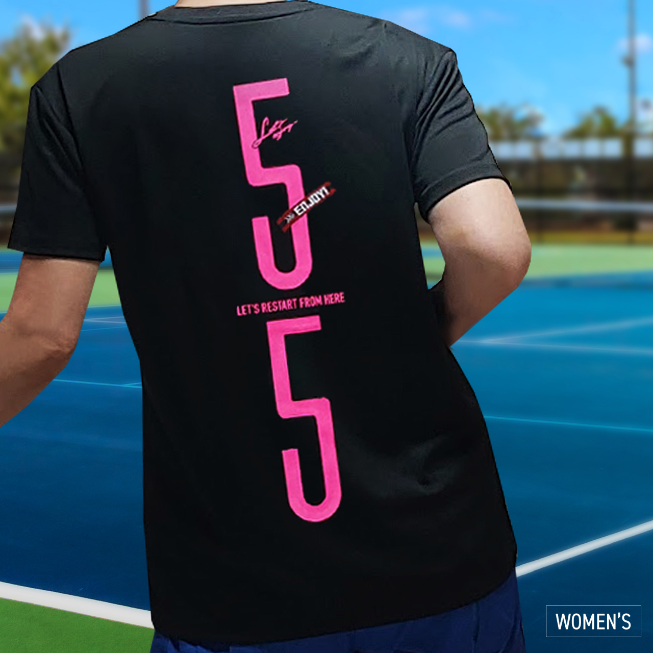 TENNIS TIE-BREAK 5-5 BACK PRINT GAME SHIRT