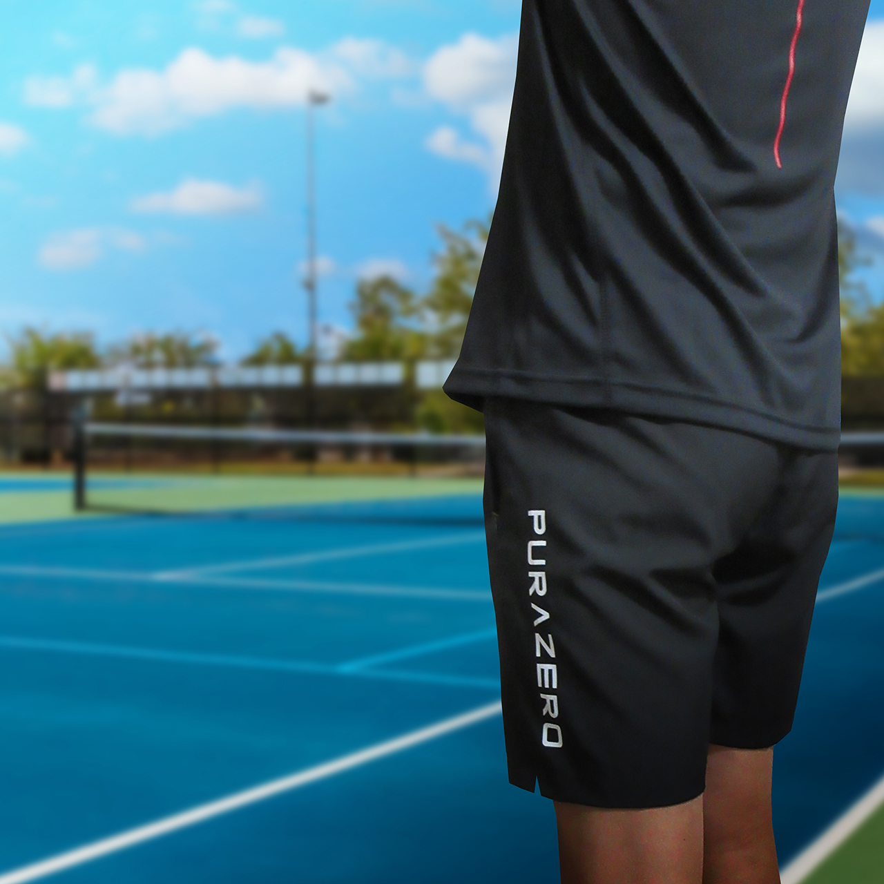 VERTICAL LOGO BACK PRINT GAME HALF PANTS