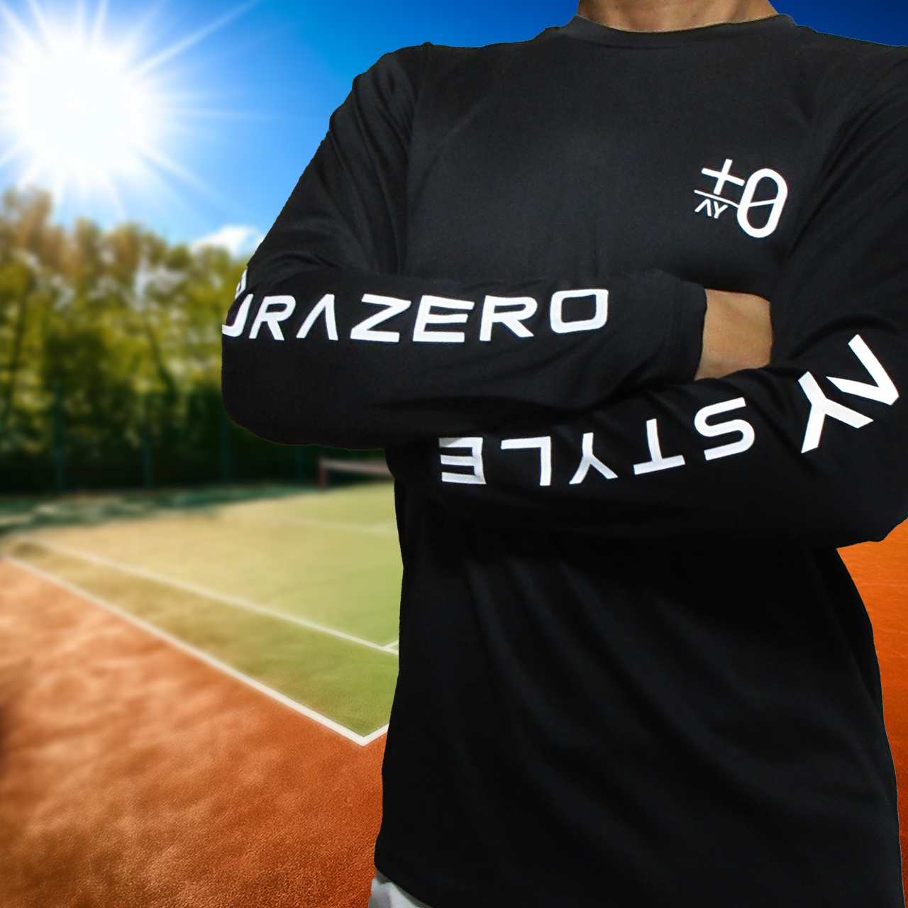 TENNIS TIE-BREAK 0-2 PRINT LONG SLEEVE DRY SHIRT